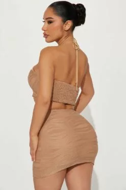 Fashion Nova Angela Textured Skirt Set - Mocha -Fashion Nova Sales 01 24 23Studio3 KS IM 10 21 57 12 81217SK Mocha 4213 DG