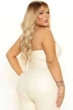 Fashion Nova Buenos Aires PU Jumpsuit - Nude -Fashion Nova Sales 01 25 22Studio2 KJ AC10 35 29 9 NS7053N Nude P 5151 PLUS PB