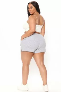 Fashion Nova Up All Night Sweatshorts - Heather Grey -Fashion Nova Sales 01 25 22Studio4 RT MJ 12 03 10 47 H465 HeatherGrey 1149 PLUS EH
