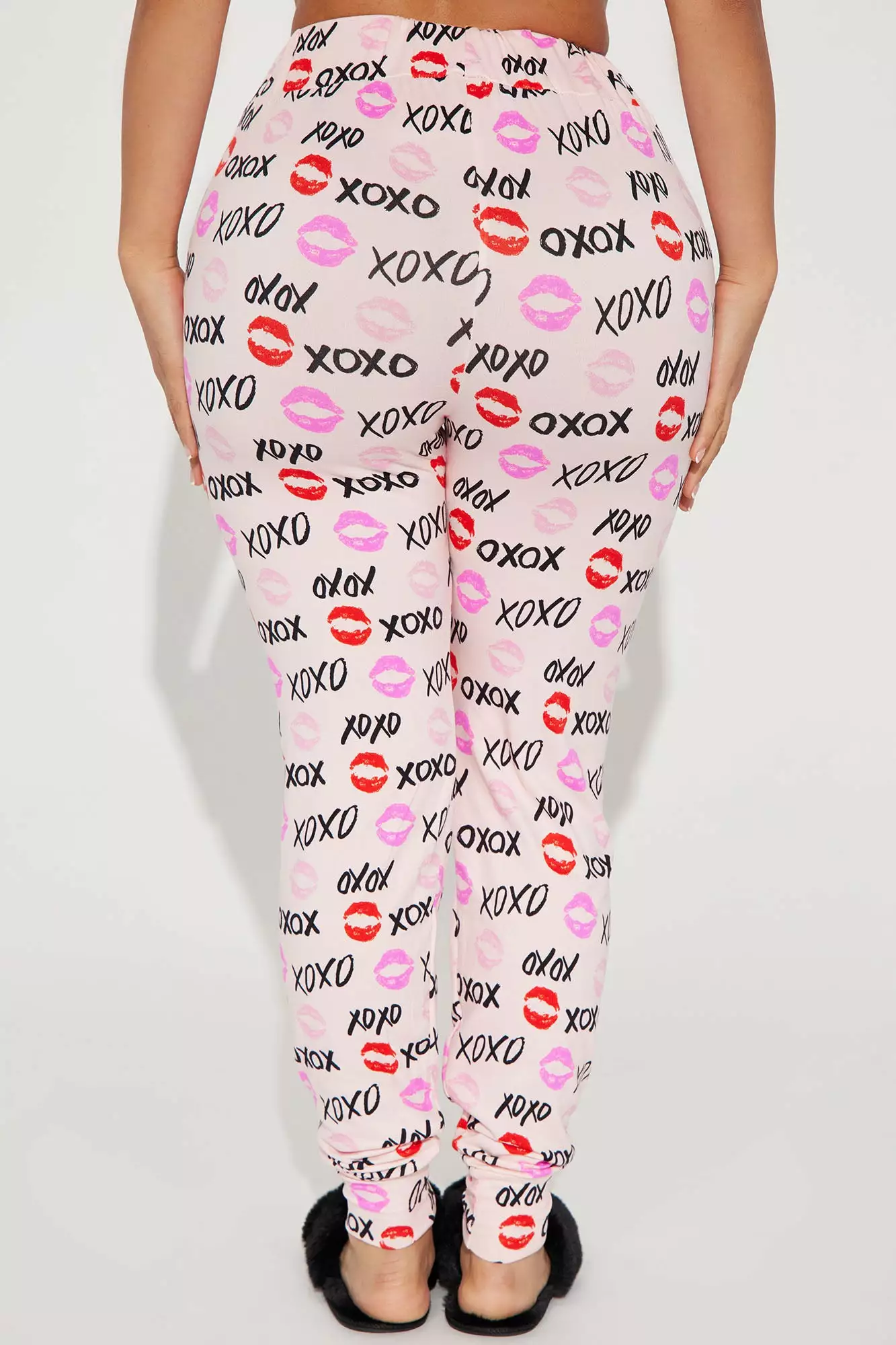 Fashion Nova XOXO PJ Joggers - Pink/combo 5 Fashion Nova XOXO PJ Joggers - Pink/combo - Image 3