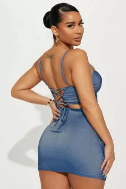 Fashion Nova Going To You Skirt Set - Blue Wash 7 Fashion Nova Going To You Skirt Set - Blue Wash -Fashion Nova Sales 01 30 23Studio7 TH S 14 26 49 52 DBSET345 MediumWash 3247 DG