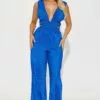 Fashion Nova Paulina Plisse Jumpsuit - Blue 2 Fashion Nova Paulina Plisse Jumpsuit - Blue -Fashion Nova Sales 02 06 23Studio7 RM MR 15 06 20 61 KP2264 Blue 5891 MR