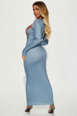 Fashion Nova Arizona Dreaming T-Shirt Maxi Dress - Grey -Fashion Nova Sales 02 06 23Studio7 RM MR 15 16 52 63 22KD1033 Grey 5954 EH