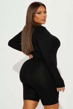 Fashion Nova Alohi Romper - Black -Fashion Nova Sales 02 07 23Studio7 KS CG 15 15 58 58 AP9213 Black 6795 PLUS MP