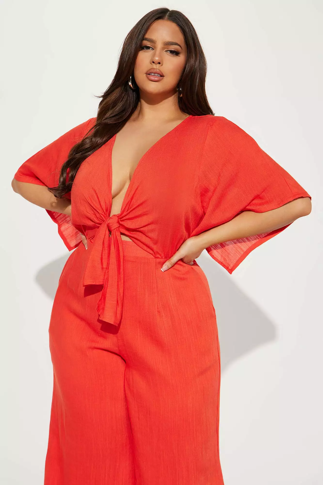 Fashion Nova Lori Linen Jumpsuit - Orange 7 Fashion Nova Lori Linen Jumpsuit - Orange - Image 5