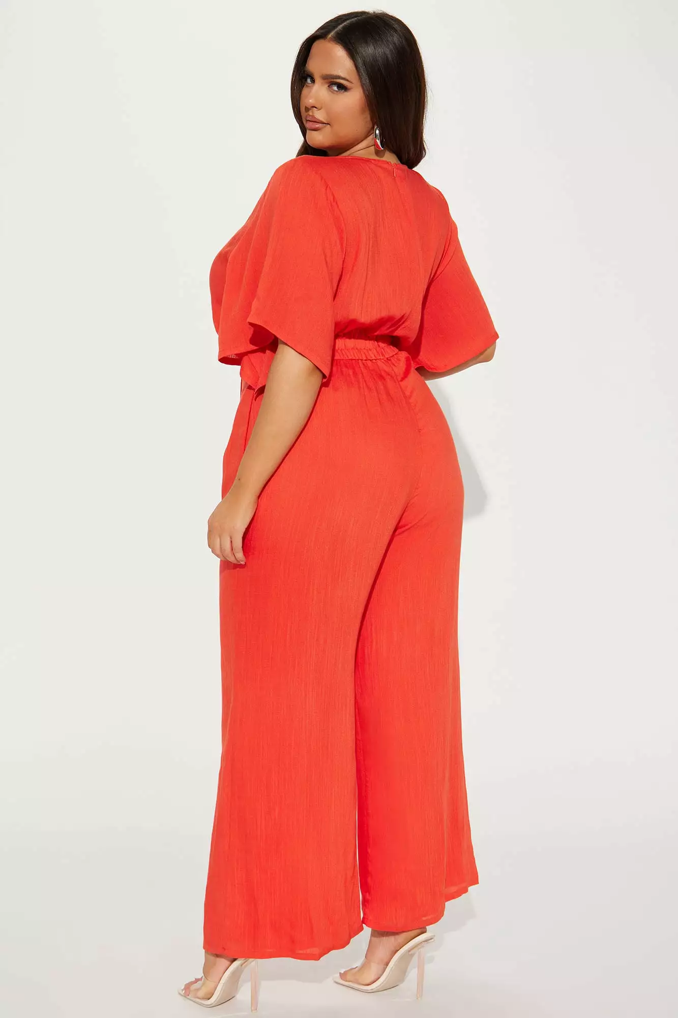 Fashion Nova Lori Linen Jumpsuit - Orange 8 Fashion Nova Lori Linen Jumpsuit - Orange - Image 6