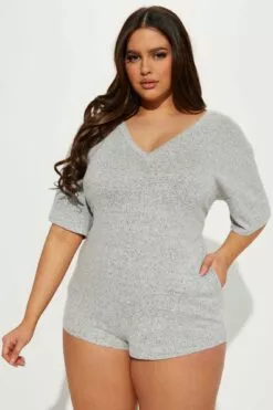 Fashion Nova Casual Encounters Romper - Heather Grey 12 Fashion Nova Casual Encounters Romper - Heather Grey -Fashion Nova Sales 02 08 23Studio4 TH DJ 15 21 23 69 AP9268 HeatherGrey 12075 PLUS WG