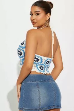 Fashion Nova Kaleidoscopic Crochet Halter Sweater Top - Blue/combo 7 Fashion Nova Kaleidoscopic Crochet Halter Sweater Top - Blue/combo -Fashion Nova Sales 02 10 23Studio2 KJ AC 12 08 06 37 W8899B Bluecombo 1427 EH