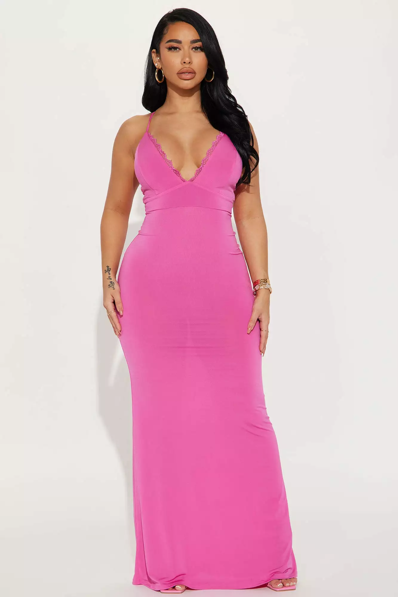 Fashion Nova Cupid's Heart Maxi Dress - Fuchsia 3 Fashion Nova Cupid's Heart Maxi Dress - Fuchsia