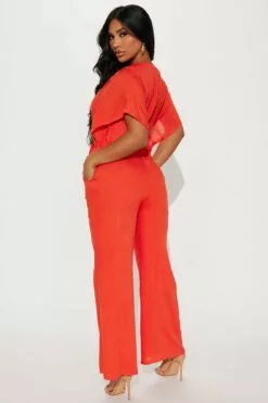Fashion Nova Lori Linen Jumpsuit - Orange 10 Fashion Nova Lori Linen Jumpsuit - Orange -Fashion Nova Sales 02 13 23Studio5 KS AS 13 50 07 40 HF23E919 Orange 2918 ES