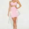 Fashion Nova Always Nice Skirt Set - Pink