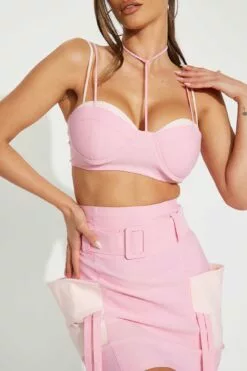 Fashion Nova Always Nice Skirt Set - Pink -Fashion Nova Sales 02 14 23Studio1 TA MR 14 23 34 31 MTB8480 Pink 0566 JB