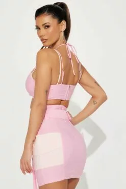 Fashion Nova Always Nice Skirt Set - Pink -Fashion Nova Sales 02 14 23Studio1 TA MR 14 26 25 31 MTB8480 Pink 0586 JB