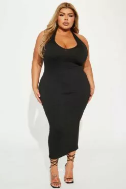Fashion Nova Founded Desires Textured Maxi Dress - Black -Fashion Nova Sales 02 14 23Studio6 DD CM 11 23 50 10 KSD2706 Black 7041 PLUS DQ