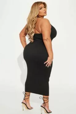 Fashion Nova Founded Desires Textured Maxi Dress - Black -Fashion Nova Sales 02 14 23Studio6 DD CM 11 24 07 10 KSD2706 Black 7050 PLUS DQ