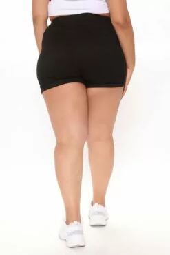 Fashion Nova Shape Shift Shorts - Black -Fashion Nova Sales 02 15 21Studio2 PA RL 13 56 50 42 SH18064PFN Black P PLUS12 KL