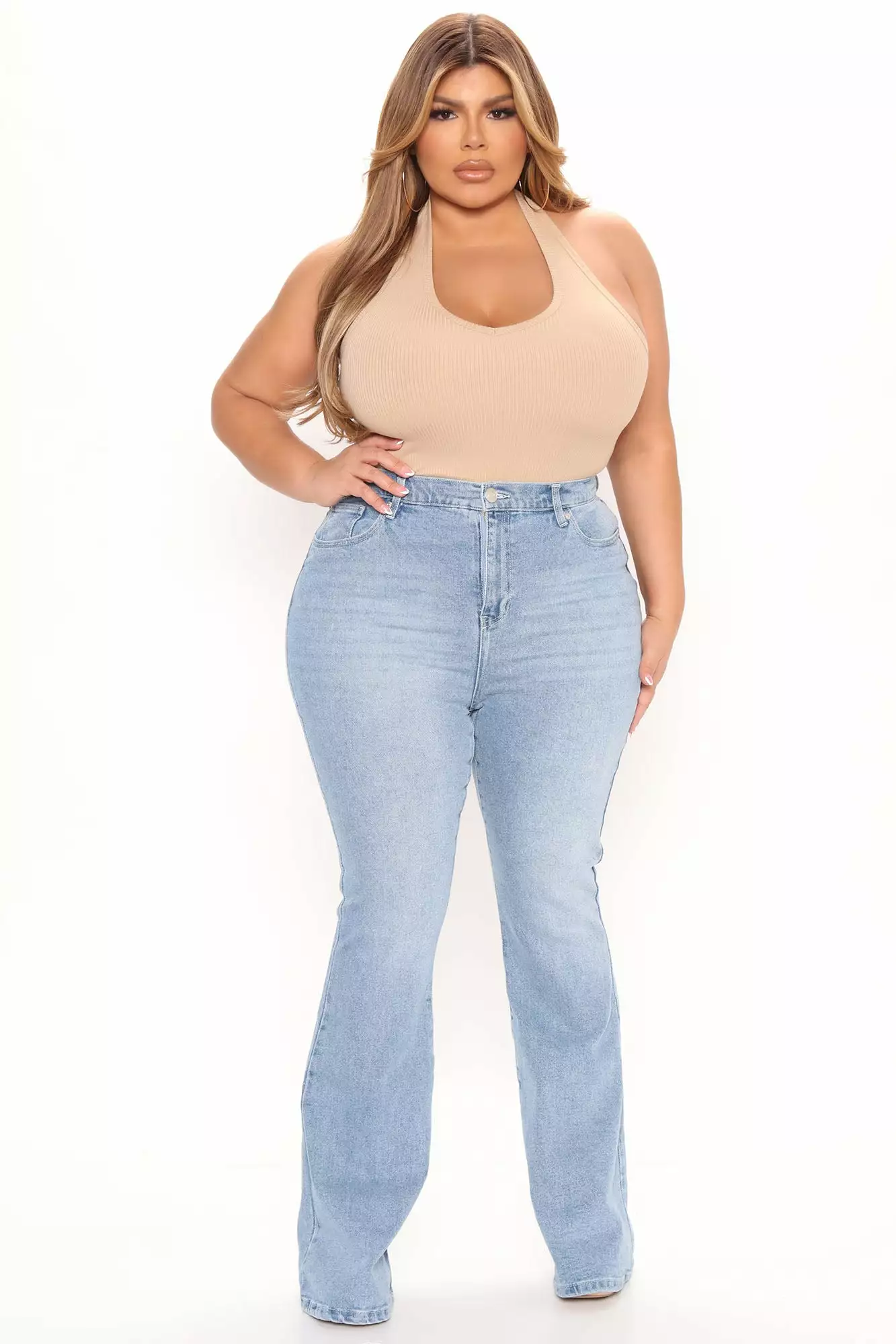Fashion Nova The New You Halter Top - Khaki 8 Fashion Nova The New You Halter Top - Khaki - Image 6