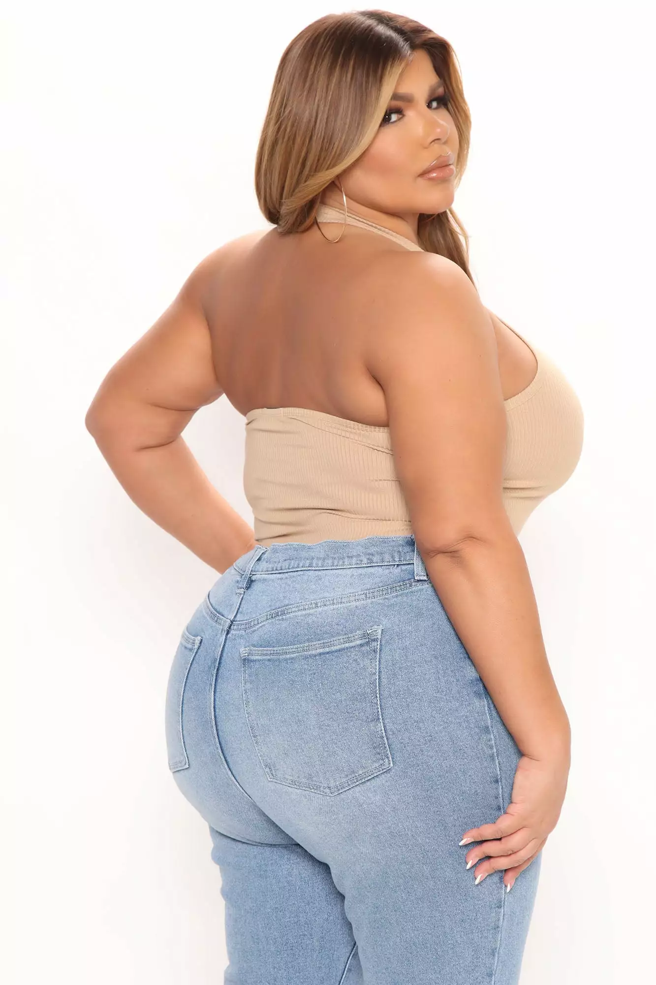 Fashion Nova The New You Halter Top - Khaki 9 Fashion Nova The New You Halter Top - Khaki - Image 7