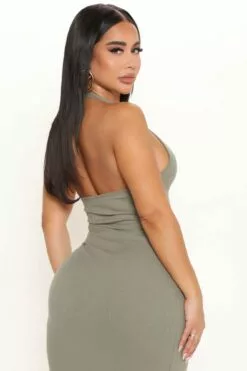 Fashion Nova Isabelle Halter Midi Dress - Olive -Fashion Nova Sales 02 15 22Studo2 DD AC 11 58 50 31 73430 Olive 1547 PB