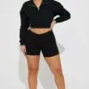Fashion Nova All Day Ribbed Short - Black 1 Fashion Nova All Day Ribbed Short - Black -Fashion Nova Sales 02 15 23Studio6 BL RD 11 32 50 27 RP49989 Black 3916 MR