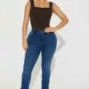 Fashion Nova Jet Lagged Mid Rise Stretch Skinny Jeans - Dark Wash -Fashion Nova Sales 02 17 23Studio3 KT RD 10 05 38 2 JN22120104 DarkWash 3213 MR