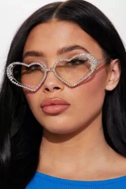 Fashion Nova Your Favorite Valentine Sunglasses - Clear