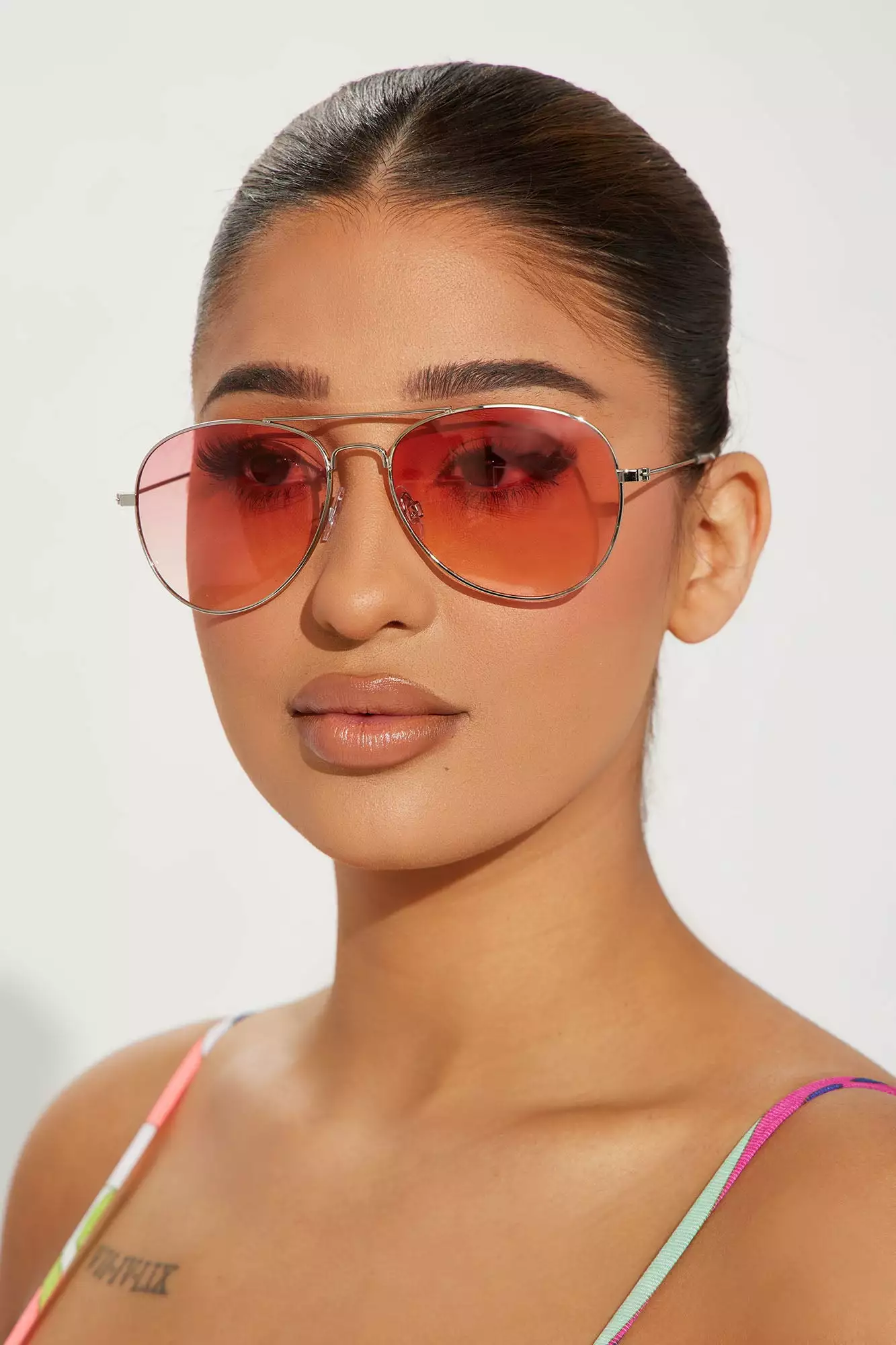 Fashion Nova Moonstone Beach Sunglasses - Pink - Image 2
