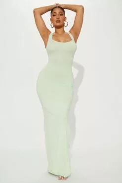 Fashion Nova Sloane Maxi Dress - Sage