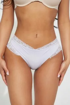 Fashion Nova Touch Of Lace Hipster Panty - Purple