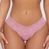 Fashion Nova Sunday Lace Thong Panty - Pink -Fashion Nova Sales 02 18 23Studio1 HY AC 14 56 47 60 3342 Pink 0123 ES