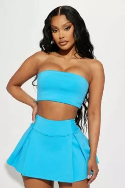 Fashion Nova Sublime Atira Tube Top - Blue