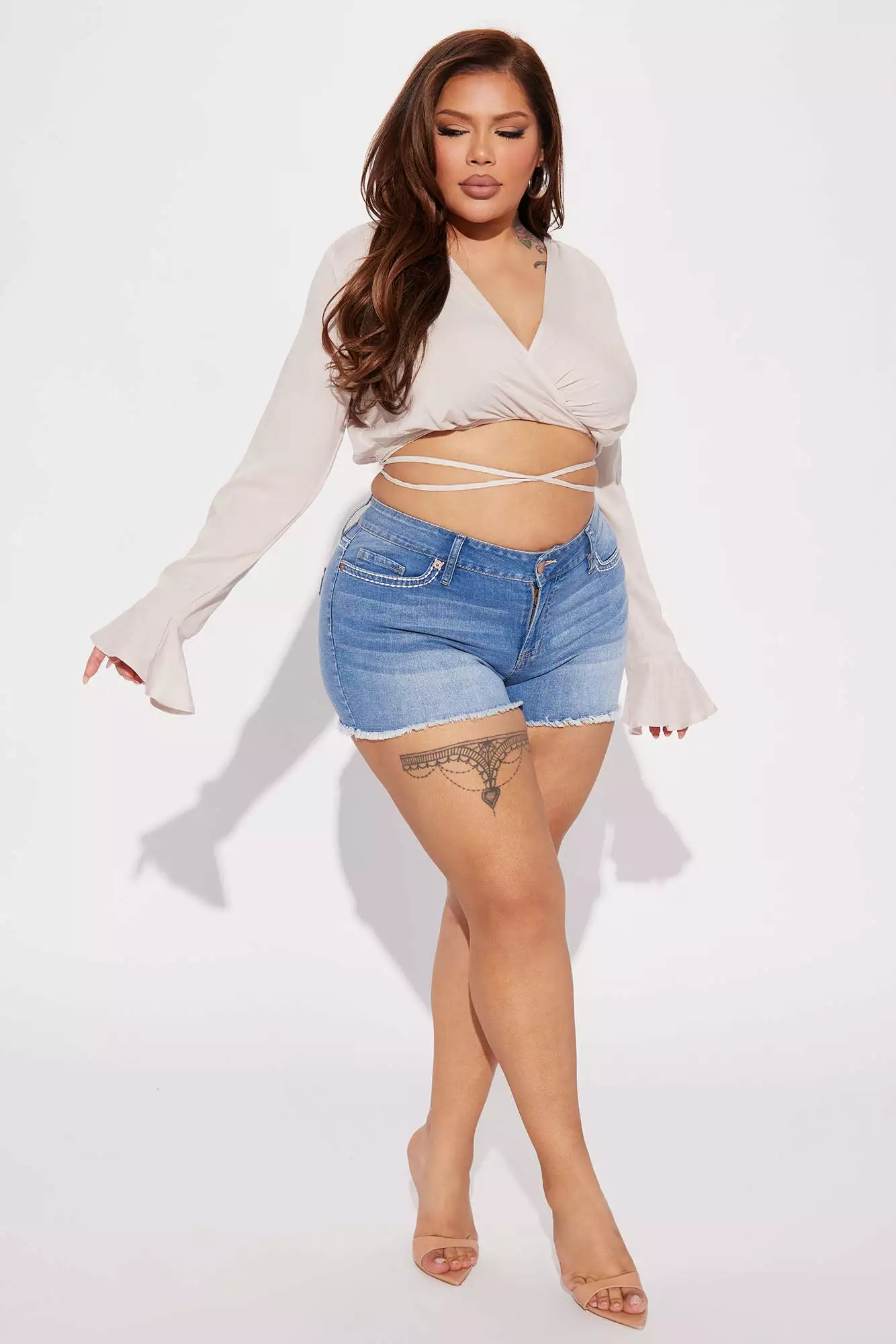 Fashion Nova Isolde Blouse Top - Beige 7 Fashion Nova Isolde Blouse Top - Beige - Image 5