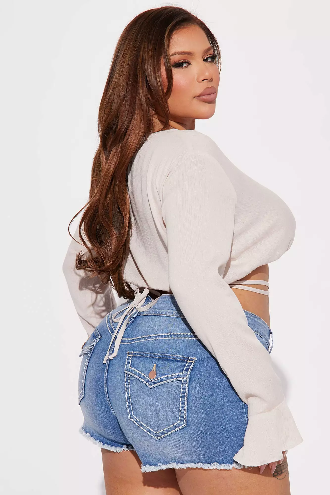 Fashion Nova Isolde Blouse Top - Beige 8 Fashion Nova Isolde Blouse Top - Beige - Image 6