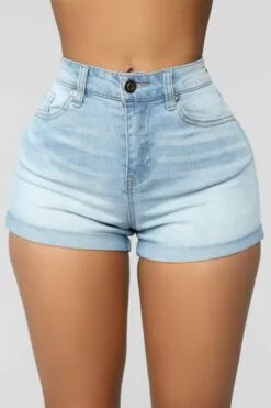 Fashion Nova Try To Keep Up Denim Shorts - Light Blue Wash 15 Fashion Nova Try To Keep Up Denim Shorts - Light Blue Wash -Fashion Nova Sales 02 19 19 Studio 1 DV 11 52 47 S321K LightBlueWash 0161 NT WG