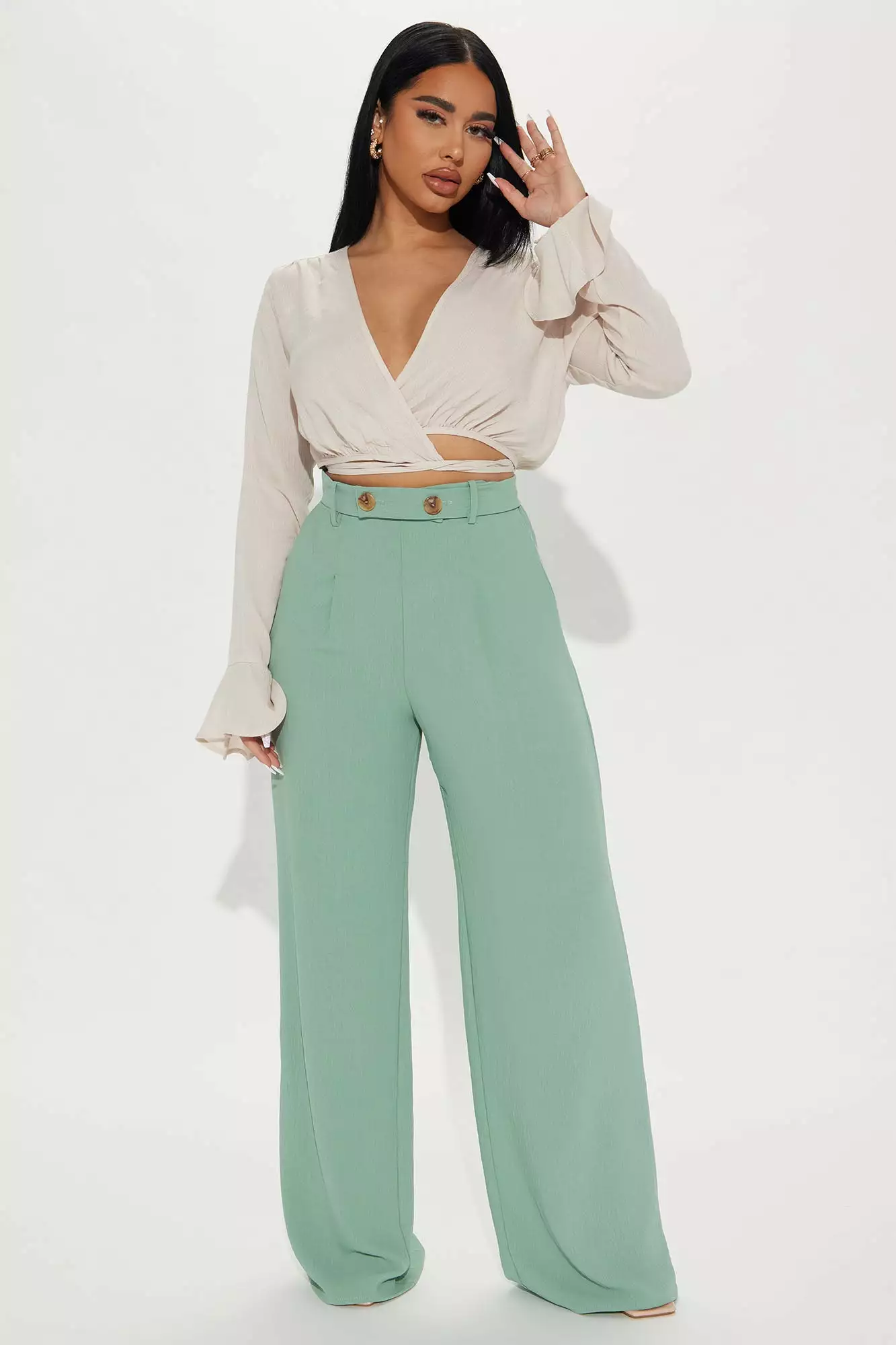 Fashion Nova Isolde Blouse Top - Beige 4 Fashion Nova Isolde Blouse Top - Beige - Image 2