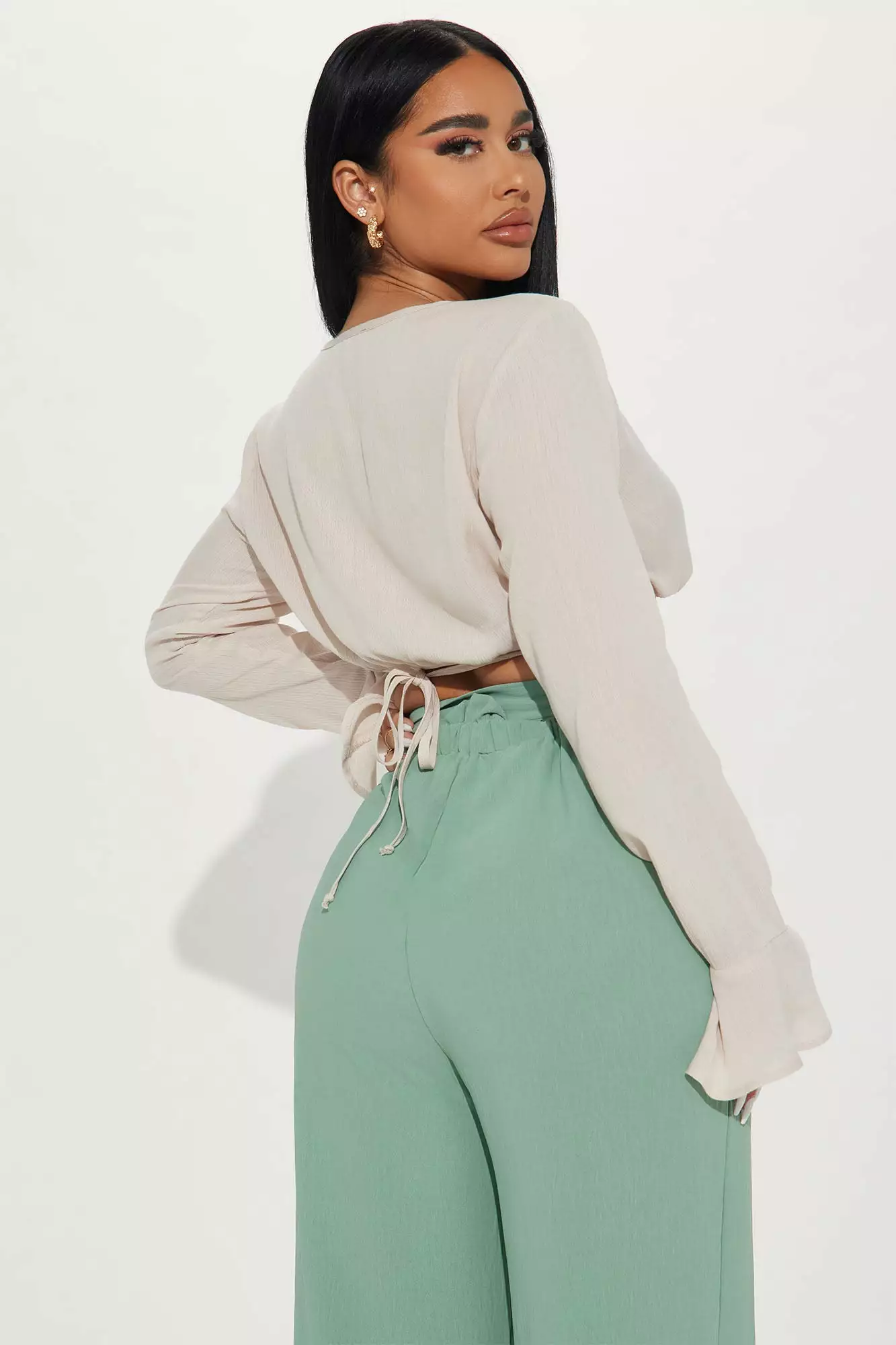 Fashion Nova Isolde Blouse Top - Beige 5 Fashion Nova Isolde Blouse Top - Beige - Image 3