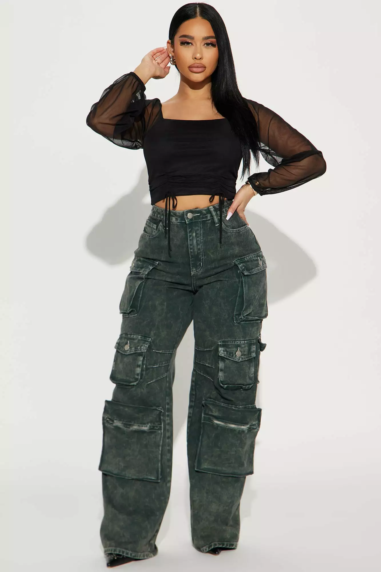 Fashion Nova Amy Mesh Top - Black 4 Fashion Nova Amy Mesh Top - Black - Image 2