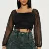 Fashion Nova Amy Mesh Top - Black -Fashion Nova Sales 02 21 23Studio4 ID IM 12 07 55 27 74171 Black 20041 MR