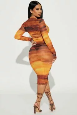 Fashion Nova Sunset Views Midi Dress - Orange/combo -Fashion Nova Sales 02 21 23Studio4 ID IM 13 39 23 35 HKD22020 Orangecombo 20131 DG