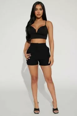 Fashion Nova Boss Bitch Short - Black