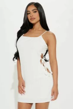 Fashion Nova Janina Mini Dress - White