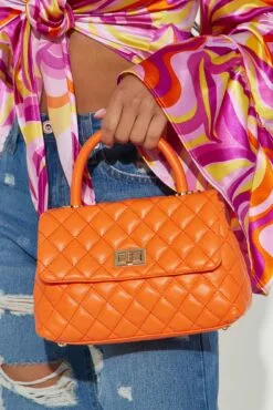 Fashion Nova Got My Mind Set Handbag - Orange -Fashion Nova Sales 02 22 23Studio7 ID AC 14 34 24 91 26535 Orange 6845 EH