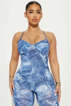 Fashion Nova Secret Obsession Jumpsuit - Blue/combo -Fashion Nova Sales 02 23 23Studio4 TA CG 14 39 23 41 J5265 Bluecombo 21718 DQ
