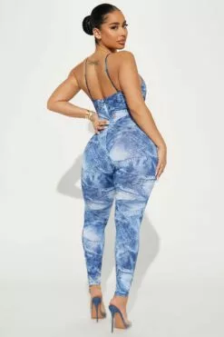 Fashion Nova Secret Obsession Jumpsuit - Blue/combo -Fashion Nova Sales 02 23 23Studio4 TA CG 14 39 38 41 J5265 Bluecombo 21721 DQ