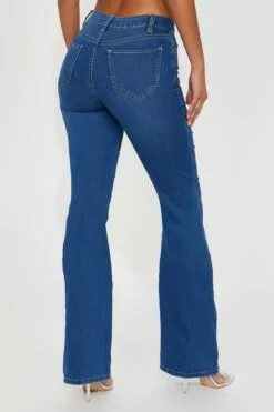 Fashion Nova Dream Come True Hyper Stretch Flare Jean - DarkWash -Fashion Nova Sales 02 24 23Studio1 KS IM 13 28 12 32 P993087LFN DarkWash 1239 EH