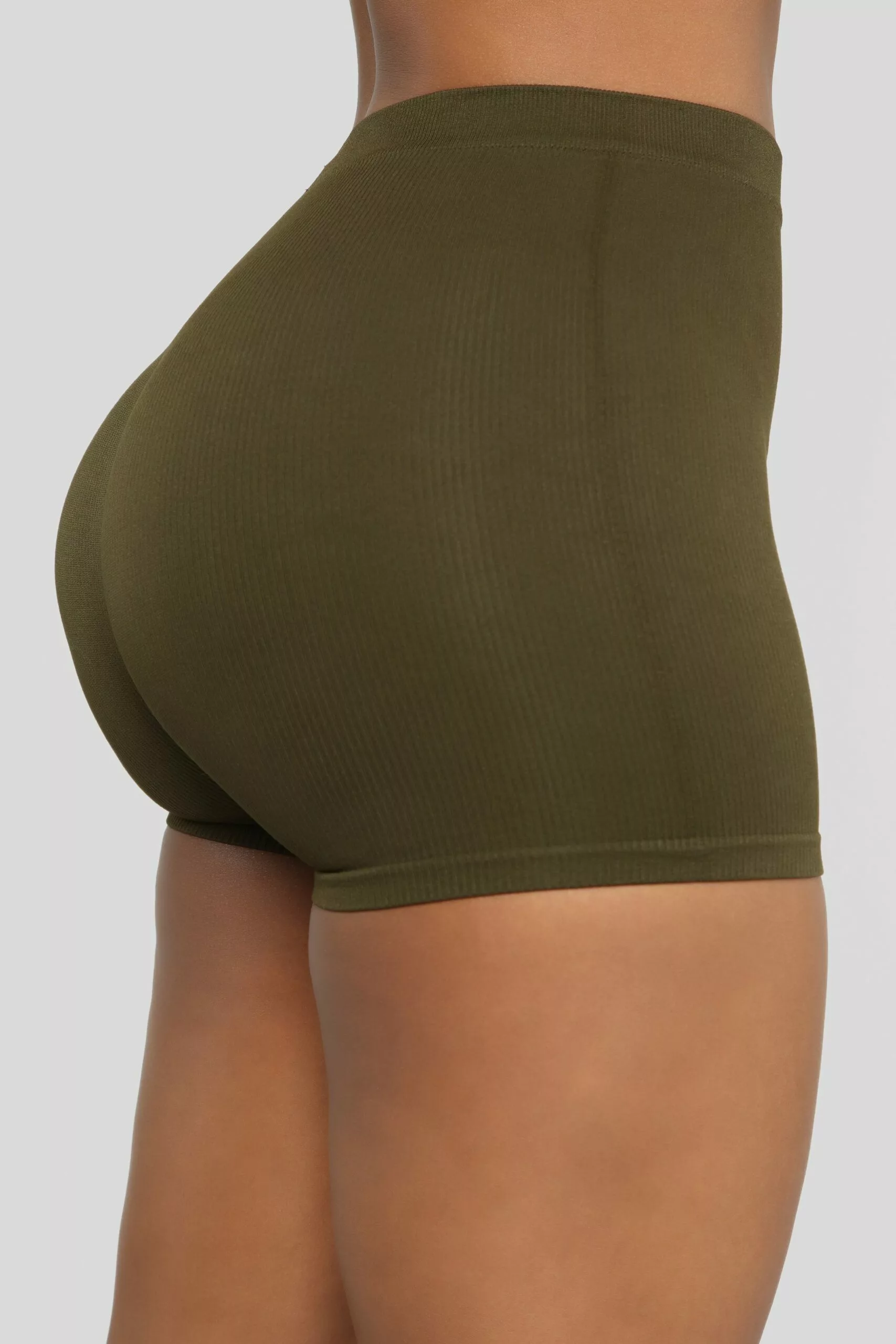 Fashion Nova Uncomplicated Seamless Shorts - Olive 6 Fashion Nova Uncomplicated Seamless Shorts - Olive - Image 4