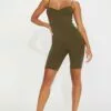 Fashion Nova Andrea Mineral Wash Rib Romper - Olive 2 Fashion Nova Andrea Mineral Wash Rib Romper - Olive -Fashion Nova Sales 03 02 23Studio1 TH B 09 23 31 4 MXR4106FN Olive P 4061 EH