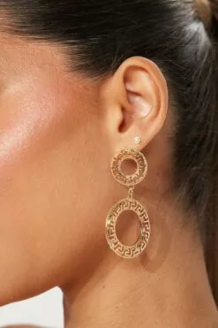 Fashion Nova Giving You Life Drop Earrings - Gold
