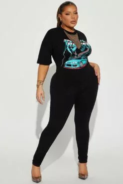 Fashion Nova Speedy Romper - Black -Fashion Nova Sales 03 02 23Studio4 ID IM 11 52 25 32 JP29891 Black 0157 PLUS PXF JF