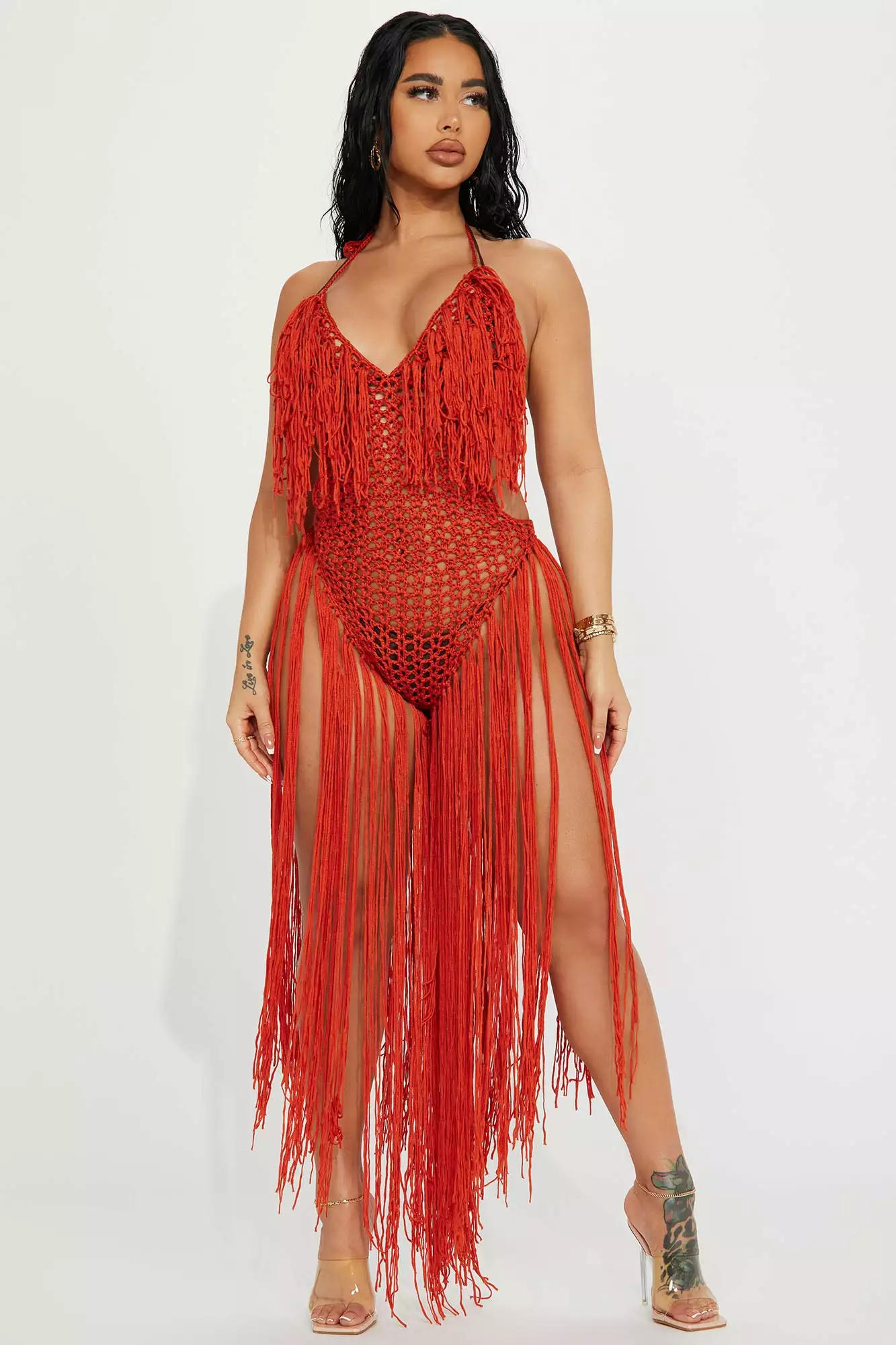 Fashion Nova Tropical Wanderlust Crochet Fringe Sunsuit - Rust 3 Fashion Nova Tropical Wanderlust Crochet Fringe Sunsuit - Rust